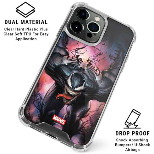 Marvel Venom Absolute Carnage by Adi Granov iPhone 15 Pro Clear Case